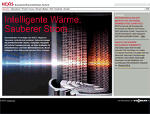 Tablet Screenshot of hexis.com